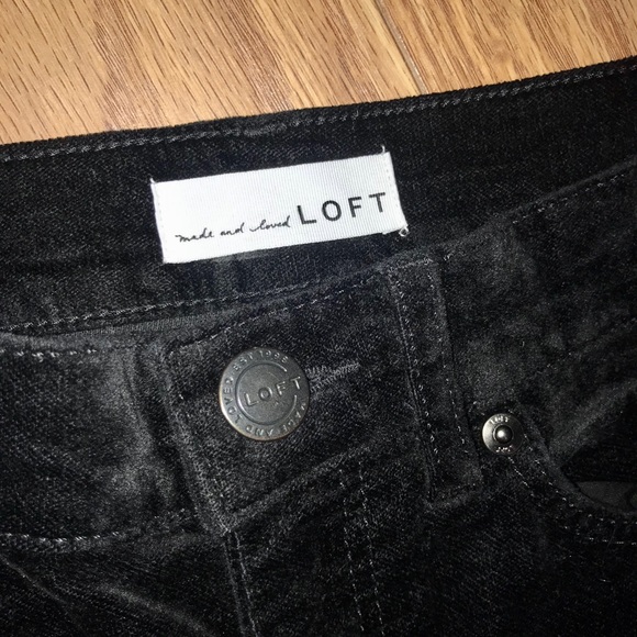 Black Velvet Skinny Pants - Picture 5 of 8